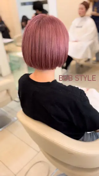 ミディアム カラー 似合わせカット暖色 カラーhiyonaのヘアスタイル