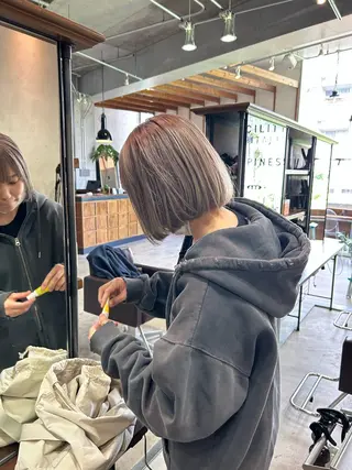 ミディアム カラー Lien hair salon所属・川村 匠のヘアスタイル