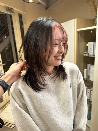 ミディアム カラー ハイトーン×似合わせ 🌱中川慎之介のヘアスタイル