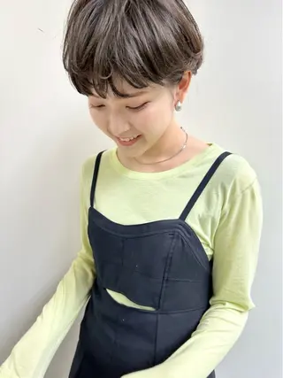 ショート ショート ボブ 梅田 木戸健人のヘアスタイル