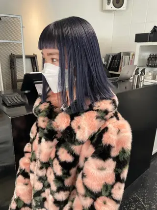 セミロング カラー パーマ ヘアアレンジ メンズ キッズ ネイル マツエク・マツパ アイブロウ 艶ハイトーン/ヘア アレンジAYAKAのヘアスタイル