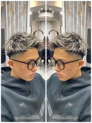 ショート カラー パーマ メンズ 🐉『メンズ美容師』 吉田龍星🐉のヘアスタイル