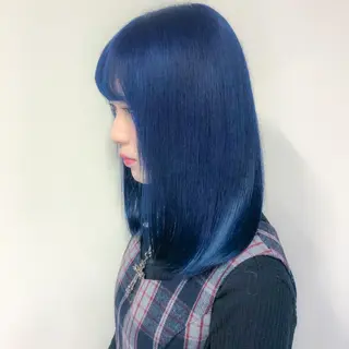 セミロング カラー 💗💗韓国レイヤー yu-ki💗💗のヘアスタイル