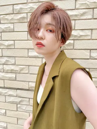 ショート カラー 髪質改善/ブリーチ 田代 龍我のヘアスタイル