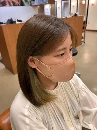 ミディアム カラー 山野愛子美容室銀座店所属・🌼髪質改善/透明感 艶髪タケドミのヘアスタイル