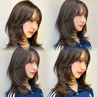 ミディアム 🎀𝑆𝐴𝑅𝐴 /レイヤーカット🎀のヘアスタイル