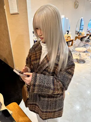 ロング カラー コイデ リュウセイのヘアスタイル