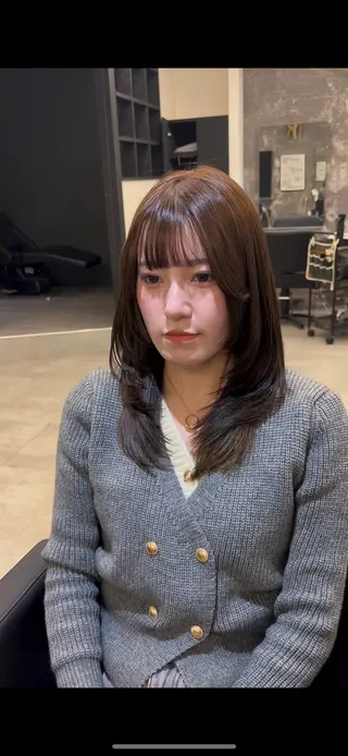 セミロング レイヤー/韓国ヘア /LILICAのヘアスタイル