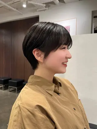 ショート カラー パーマ nico 麻生 やまざきれいのヘアスタイル