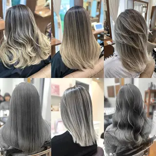 セミロング CIEL所属・バレイヤージュ⭐️ 栄/舩木裕矢のヘアスタイル