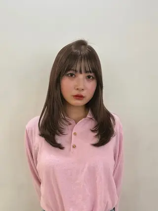 ロング カラー みゆう🎀ショート ボブ×透明感カラーのヘアスタイル