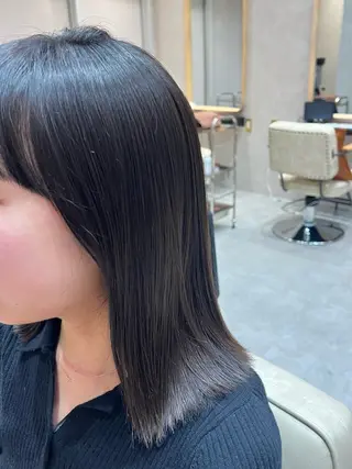 ミディアム カラー 透明感/ベージュ /kazui🐈のヘアスタイル