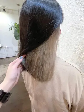 セミロング カラー ete所属・Rina 𓍯のヘアスタイル