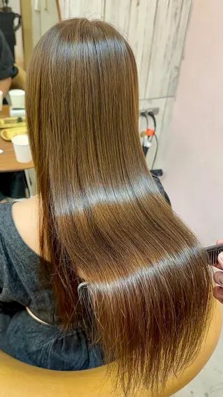 ロング カラー 髪質改善✨縮毛矯正 ショートボブ/ともきのヘアスタイル