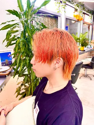 ショート カラー メンズ 普通の美容室じゃない ‼️/若林のヘアスタイル