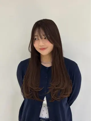 ロング 韓国ヘア ‎⟡.·KANA🐥のヘアスタイル