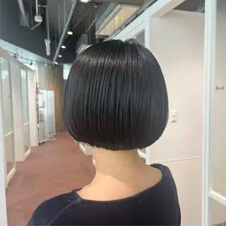 ミディアム マンツーマン 縮毛矯正/マユコのヘアスタイル