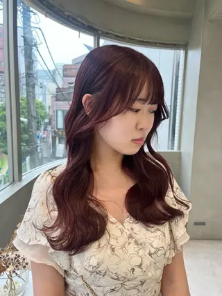 ロング カラー ayaka♡ 柔らかカラーのヘアスタイル