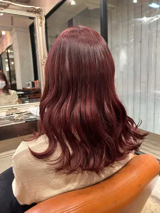 ミディアム アレンジ/新宿 透明感カラー/ヤノのヘアスタイル