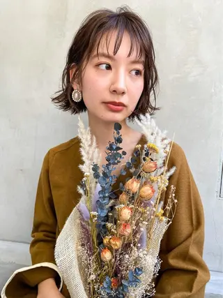 ショート カラー サイエンスアクア/艶 髪/レイヤー/清水のヘアスタイル