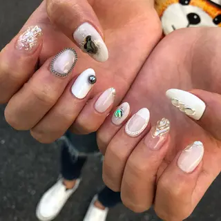 ロング カラー メンズ キッズ ネイル マツエク・マツパ 福田 加奈のネイルデザイン