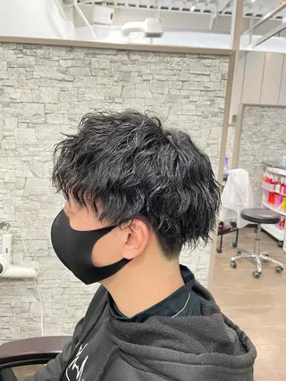 ミディアム 石崎 直也のヘアスタイル