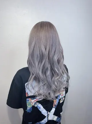 ロング カラー _WHITE 天神店 YUMEKA🐻のヘアスタイル