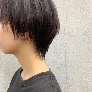 ショート 🌱小顔魅せカット 透明感カラー/泉綺のヘアスタイル