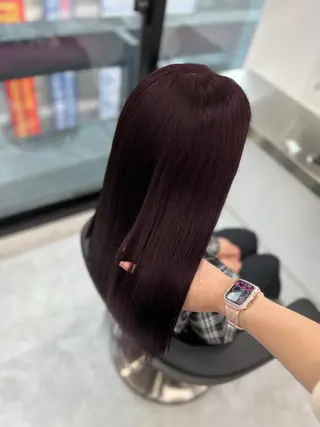 ロング カラー ヘアアレンジ 🫧‪🎀うる艶暖色 🏹Nanako🎀のヘアスタイル