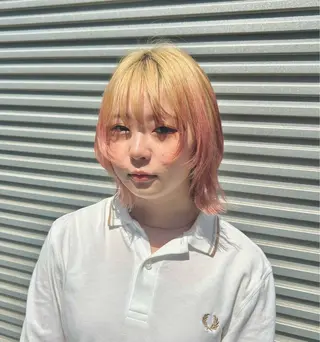 ミディアム カラー 🩷愛咲🩷レイヤー /透明感カラーのヘアスタイル