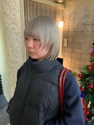 ミディアム カラー haco＋所属・圧倒的デザイン力 店長🎨RENAのヘアスタイル