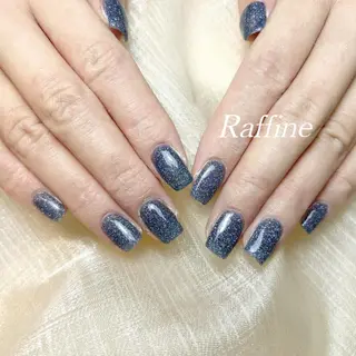 ネイル RAFFINE 月🦋🩵のネイルデザイン