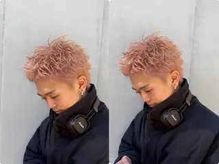 ショート カラー メンズ シャドウパーマ/メン ズカット/だいじゅのヘアスタイル