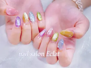 ネイル ネイルサロンエクラ 🫧Shizukaのネイルデザイン