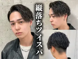 ショート パーマ メンズ 亀井隆汰/メンズ専門 パーマ特化美容師のヘアスタイル