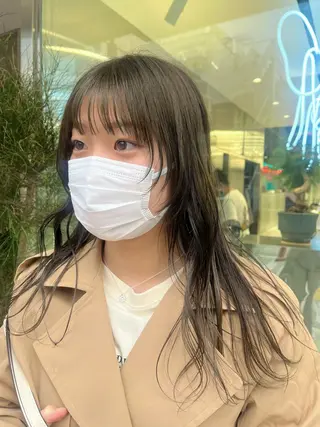 ロング カラー ネイル mai🤍縮毛酸性ス トレート/アイリストのヘアスタイル