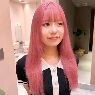 ロング カラー ブリーチ/暖色/ ダブルカラー/ゆきなのヘアスタイル