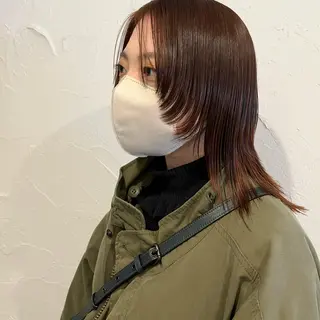 ミディアム カラー Jrｽﾀｲﾘｽﾄ MOMOのヘアスタイル