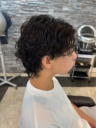 パーマ メンズ 平井 沙希のヘアスタイル
