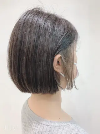 ミディアム カラー 縮毛矯正/髪質改善 /韓国風　山川春輝のヘアスタイル