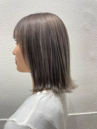 ミディアム カラー CoCooN 店長 さのえみのヘアスタイル