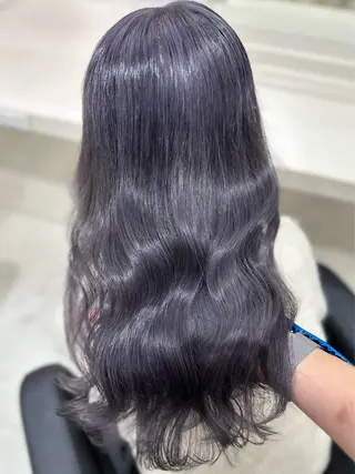 ロング カラー ヘアアレンジ 艶カラー/ハイトーン /レイヤーカットのヘアスタイル
