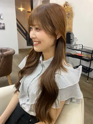 ロング AMELE所属・店長【似合わせヘア】 前杉健太のヘアスタイル