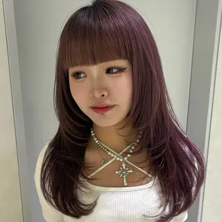 セミロング モデル募集中/西梅田 かえで🎀のヘアスタイル