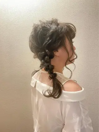 セミロング 中山 郁恵のヘアスタイル