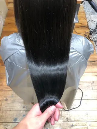 ロング カラー パーマ 新宿✨顔周りカット 韓国ヘア/坂本亜裟海のヘアスタイル