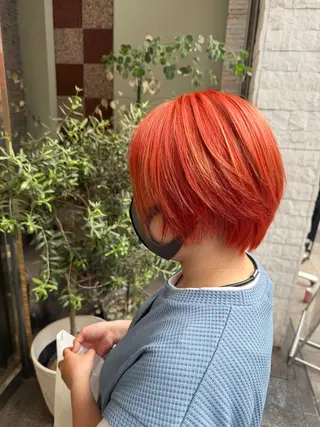 ショート カラー EARTH 山﨑龍馬のヘアスタイル