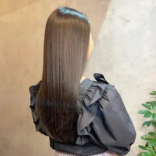 ロング カラー 顔周りカット× 髪質改善【リョウ】のヘアスタイル