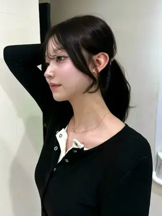 ロング 岡田 聖蘭のヘアスタイル