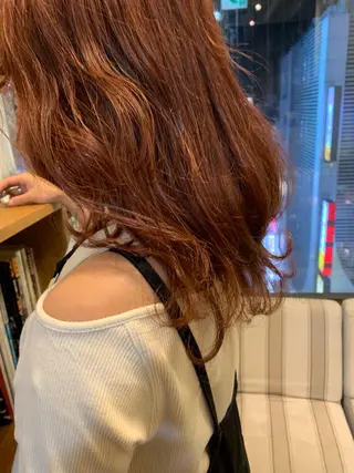 カラー 髪質改善ストレート/ ブリーチ／渋谷　福田のヘアスタイル